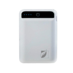 POWER BANK 6000 mAh 2.1A/USB/INCLUYE CABLE TIPO C LIGHTNING Y MICRO USB/LAMPARA LED/CARGA RAPIDA/BLANCO