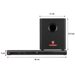 SISTEMA DE TEATRO EN CASA 2.1 CH CON BARRA DE SONIDO DE 96CM