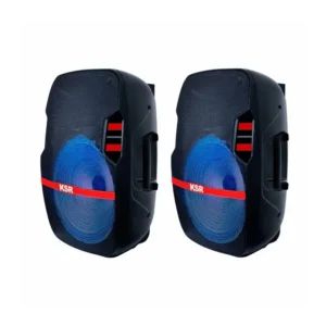 Sistema de audio doble 15” 25,000 W PMPO recargable