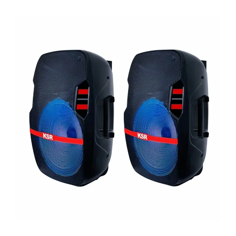 SISTEMA DE AUDIO DOBLE 15” 25,000 W PMPO RECARGABLE