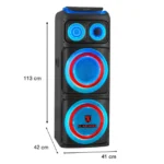 BAFLE PROFESIONAL ACTIVO 2x12" DE 50,000 W PMPO
