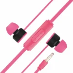 Audífonos manos libres con estruche antienredos, rosa