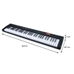 Teclado musical con metrónomo de 61 teclas luminosas