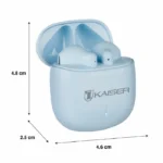 Audífonos True Wireless con batería recargable, azul