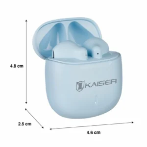 Audífonos True Wireless con batería recargable, azul