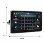 Autoestéreo digital con resolución HD puerto USB Bluetooth