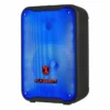 BAFLE DE 8" RECARGABLE 6,500 W PMPO RANURA PARA CELULAR