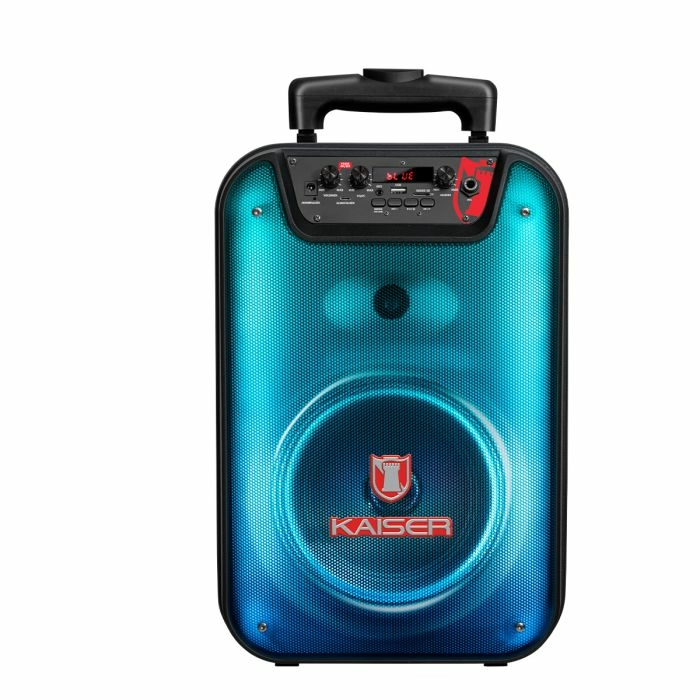 BAFLE DE 8" 6500 W PMPO PORTATIL CON MICROFONO ALÁMBRICO
