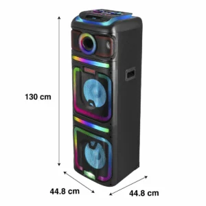 Bafle profesional 2x12" 140W RMS con control remoto.