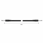 Cable extensión plug monoaural 6.3 mm a 6.3 mm, 6 m