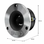 Juego de tweeter 4” tipo bala, gris