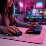 Kit gamer alámbrico de teclado y mouse