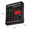 Mezcladora de audio Bluetooth® de 6 canales