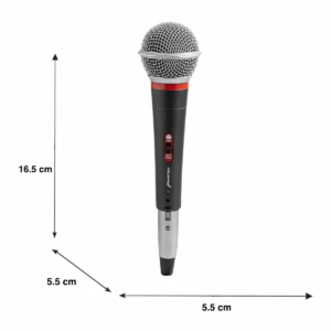 Micrófono alámbrico metálico Hi-Fi profesional tipo dinámico