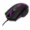 Mouse gamer alámbrico para PC/Mac 6,400 dpis con luz led