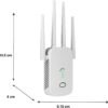 REPETIDOR DE SEÑAL DOBLE BANDA 4 ANTENAS 1200 MBPS/1 PTO LAN/WPA/WPA2/2.4 GHZ-5.8 GHZ/100M ALCANCE