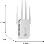 REPETIDOR DE SEÑAL DOBLE BANDA 4 ANTENAS 1200 MBPS/1 PTO LAN/WPA/WPA2/2.4 GHZ-5.8 GHZ/100M ALCANCE