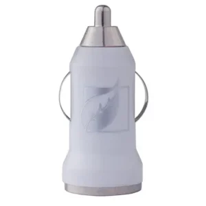 KIT DE CARGADOR PTO USB 1A CON CABLE TRENZADO USB-MICRO USB Y ORGANIZADOR BLANCO