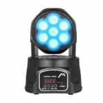 CABEZA ROBÓTICA 7 LEDS RGBW AUDIORITMICO/14 CANALES/DMX512/150W