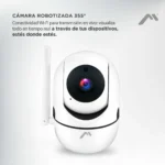 CÁMARA WIFI ROBOTIZADA 360°/VERTICAL 90°/3MPX/MICRO SD/VISIÓN NOCTURNA/AUDIO 2 /DETECCIÓN DE MOVIMIENTO/ALMACENAMIENTO EN LA NUBE
