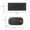 KIT MULTIMEDIA INALAMBRICO/ TECLADO 107 TECLAS/10 TECLAS DE ACCESO RAPIDO  Y MOUSE 4D/800-1200 DPIS/NEGRO