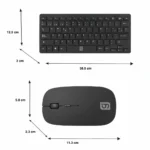 KIT MULTIMEDIA INALAMBRICO/ TECLADO 107 TECLAS/10 TECLAS DE ACCESO RAPIDO  Y MOUSE 4D/800-1200 DPIS/NEGRO