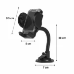 SOPORTE UNIVERSAL AJUSTABLE PARA CELULAR CON VENTOSA DE SUCCIÓN